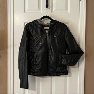 Forever 21 black faux leather jacket